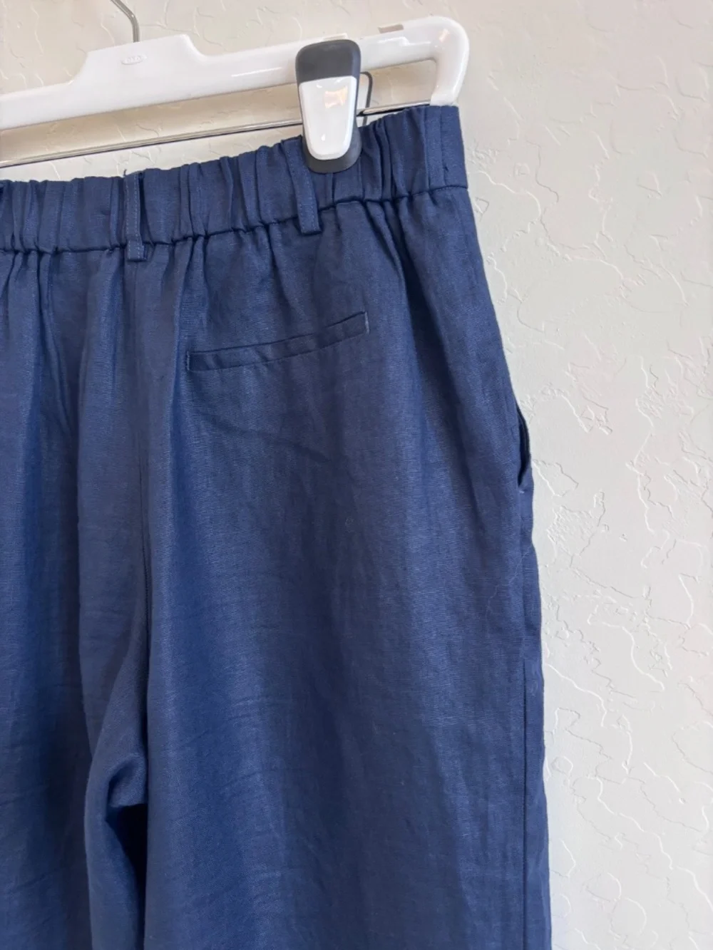 Quince 100% Linen Wide Leg Pants - Navy Blue - Size 6